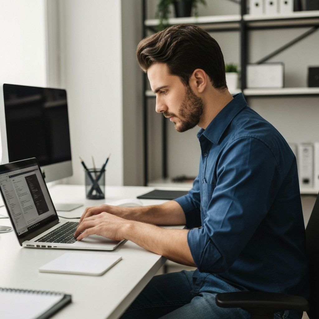 Técnico trabalhando